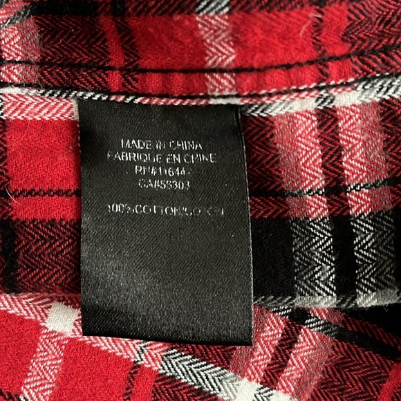 Men’s Plaid Button Down Shirt, Size L - Picture 7 of 8